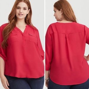 Torrid Harper Georgette Blouse